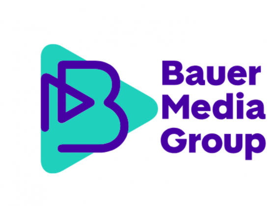 An image featuring the logos of BBC Studios, Bauer Media Group and audioXi, from left to right in a horizontal line.